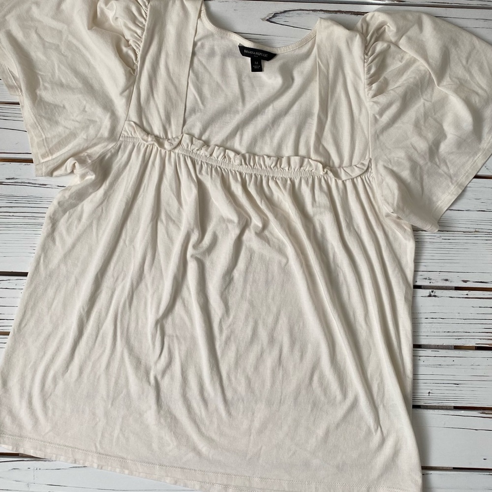 Banana Republic Flutter Sleeve Blouse